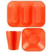 Wegwerp Servies X-Table Oranje